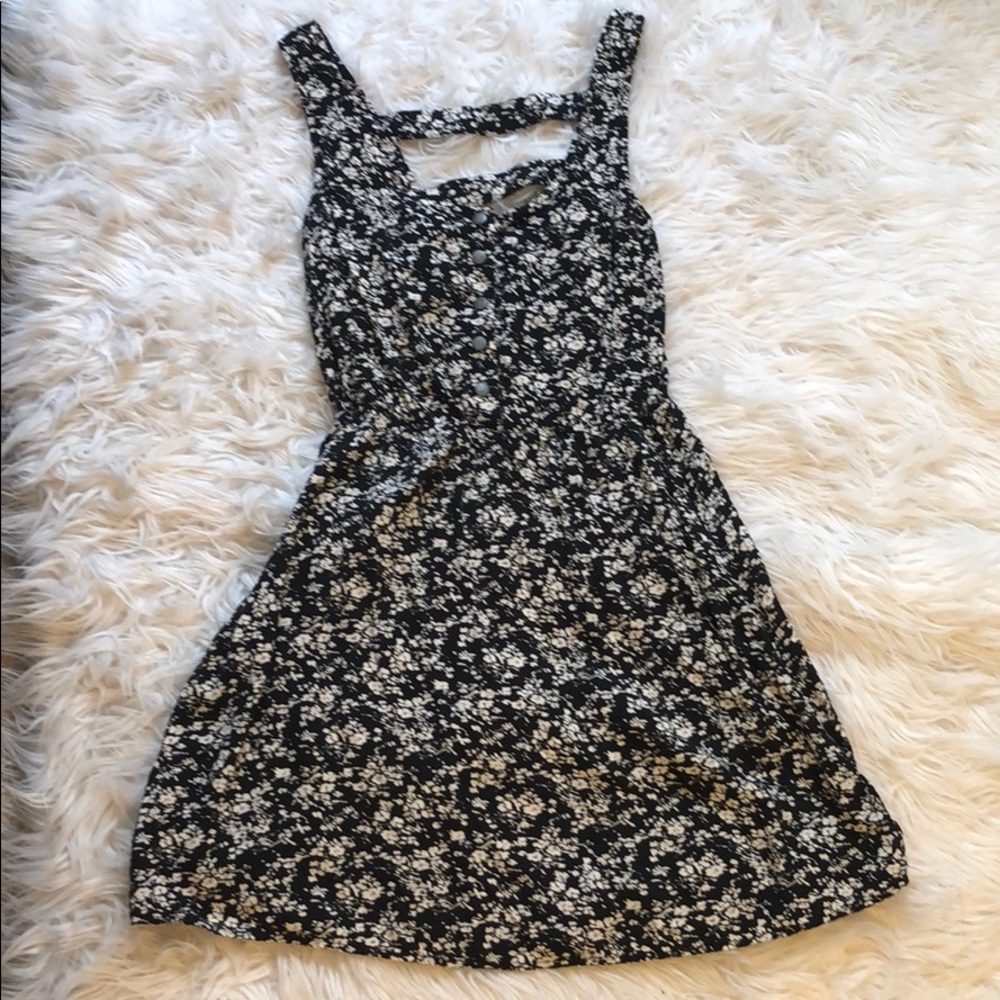 Black & White Floral Dress